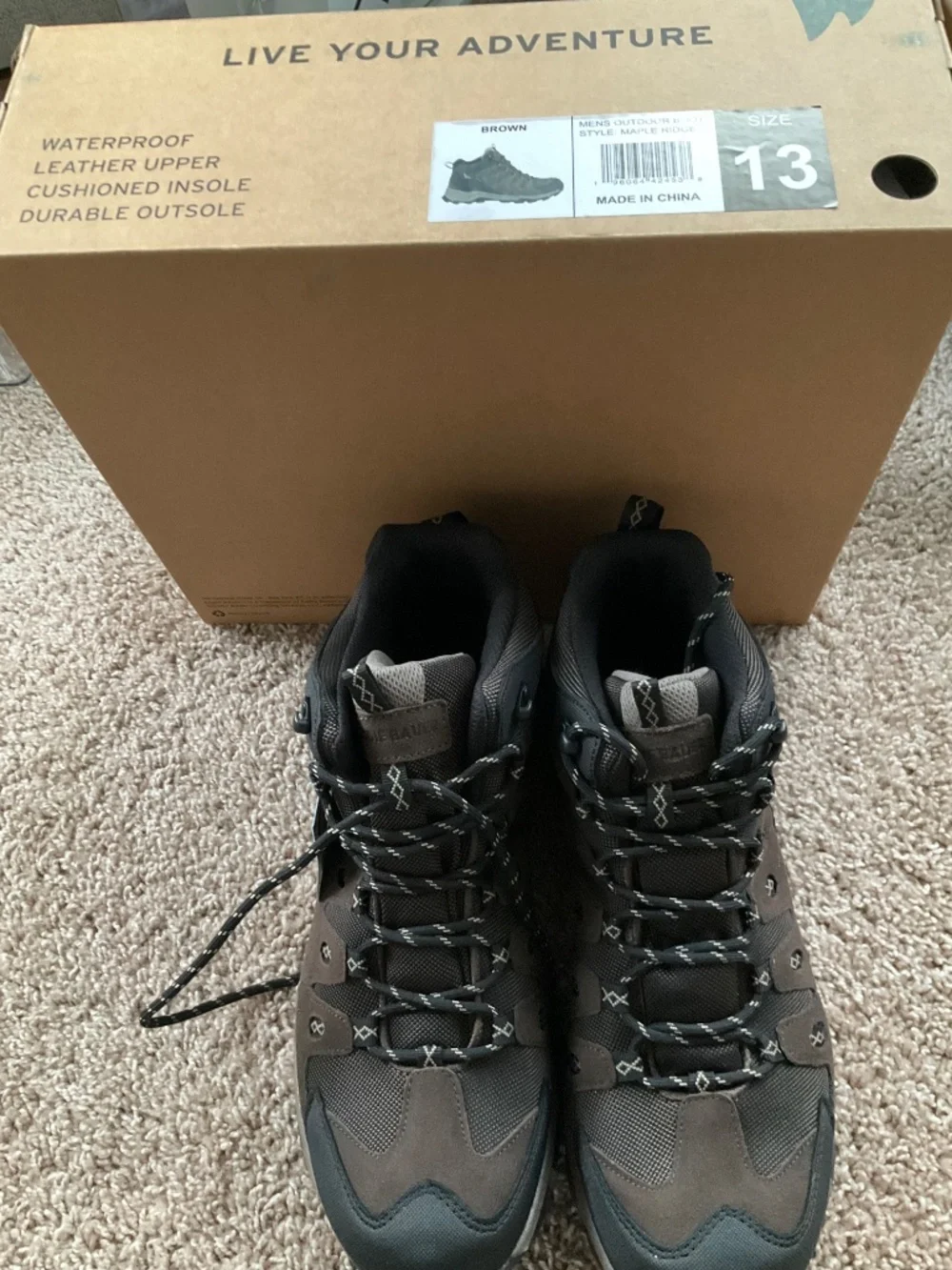 Eddie Bauer Men's Maple Ridge Outdoor Weatherproof Hiking Boot
